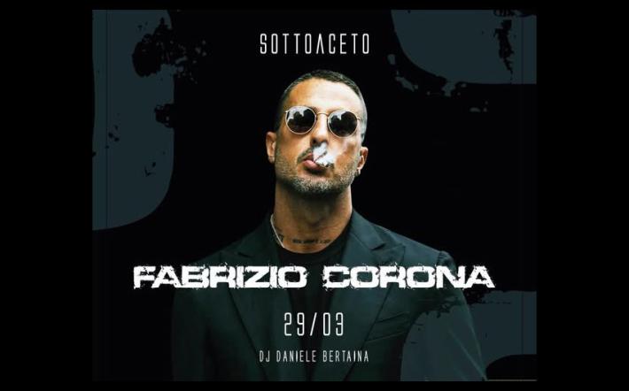 Fabrizio Corona al "Sottaceto" di Mondovì