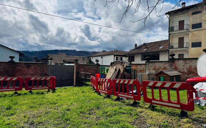 San Michele: transennato il muraglione dell’Asilo