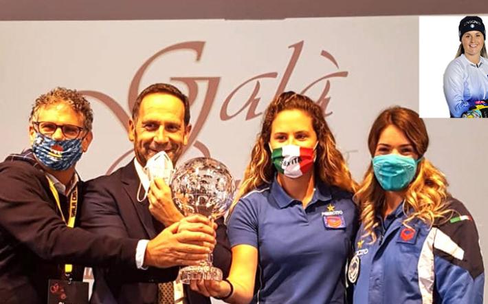 Michela Moioli, nel 2020 al Galà della Castagna di Frabosa Sottana, oggi campionessa mondiale di snowboard cross