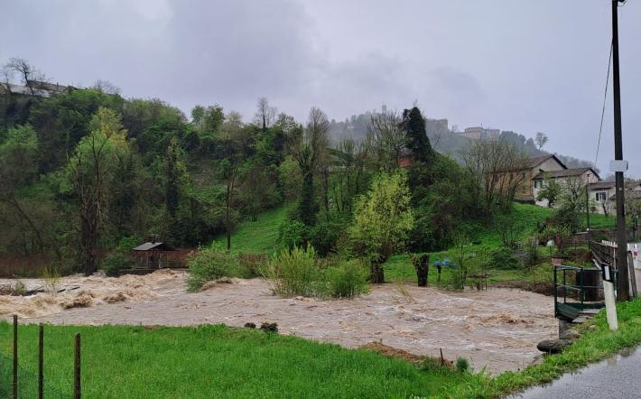 Mondovì: Ellero sopra la soglia di pericolo