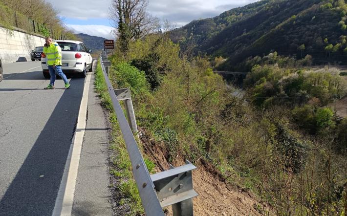 Frana tra Ceva e Nucetto lungo la ss28. Sindaco Mottinelli: "Si sarebbe evitata se ci fossero stati gli interventi 
