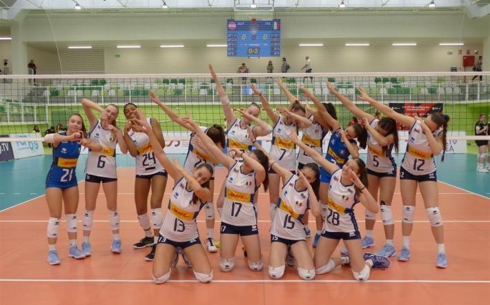 L'esultanza al termine della gara - foto CEV