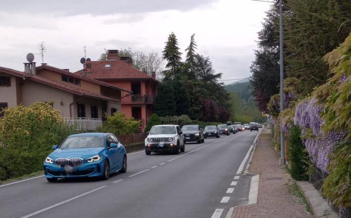 Statale 28 Colle di Nava: coda per il rientro dalla Liguria