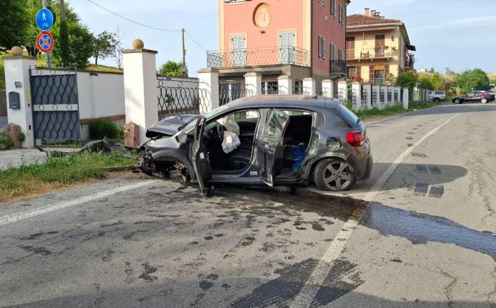 Incidente stradale a Vicoforte: una sola auto coinvolta 