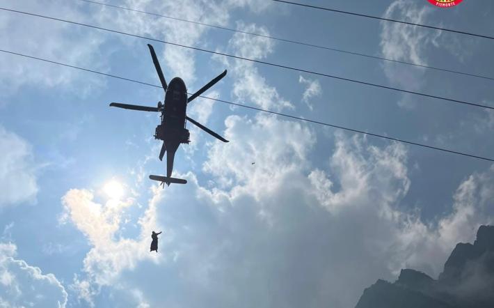 Escursionista 42enne del Monregalese precipita a Entracque: soccorsa in elicottero e ricoverata in gravi condizioni