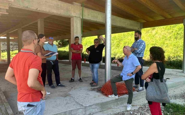 Chiusa di Pesio: sopralluogo sul cantiere del nuovo Asilo nido
