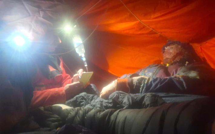 Ormea: iniziate le operazioni di recupero del ferito a 40 metri di profondità