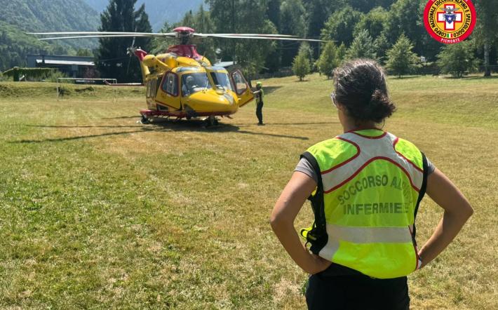Valle Pesio: persona in shock anafilattico per puntura di insetti. L'elisoccorso ha difficolt&agrave; ad atterrare per l'affollamento di turisti