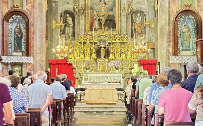 Visita a Roburent del vescovo di Tortona monsignor Marini 