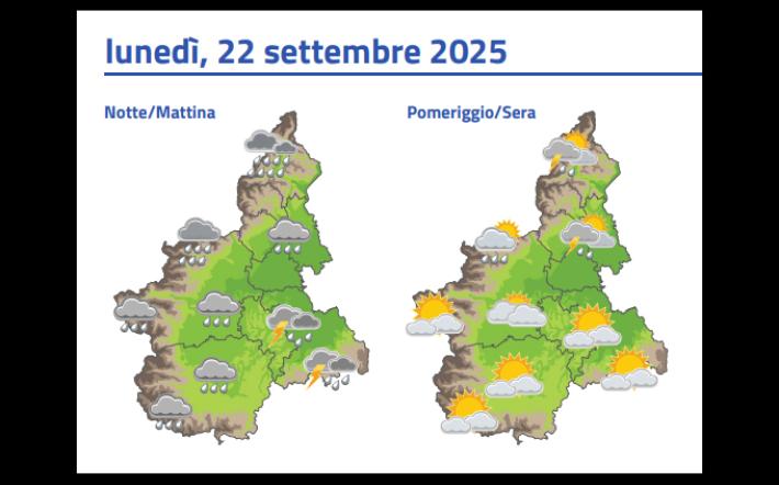 Meteo, Arpa Piemonte: situazione e previsioni 