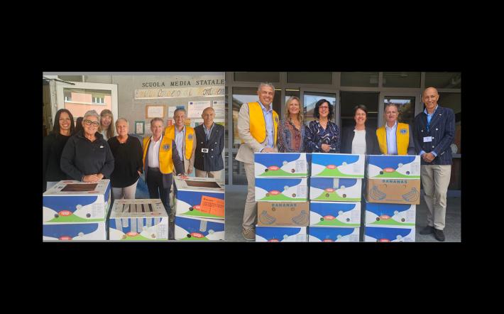 Mondovì: 237 kg di materiale scolastico grazie alla raccolta del Lions Mondovì Monregalese