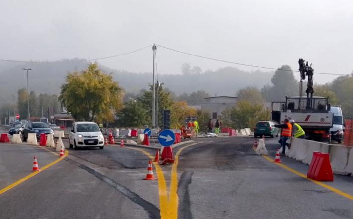 Incrocio delle Olle, giornata importante: in funzione  la rotonda provvisoria