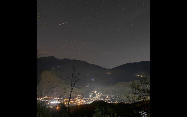 La cometa Lemmon fotografata nei cieli di Garessio