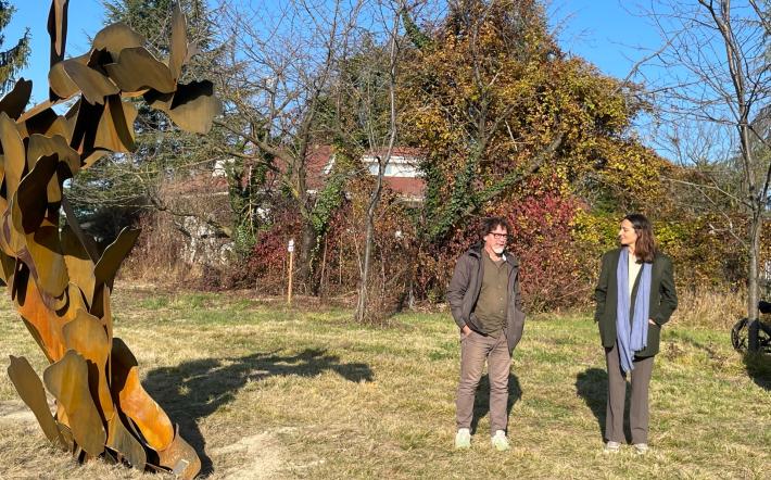 Vicoforte: inaugurato “Flusso pellegrino” nel campo dietro San Rocco