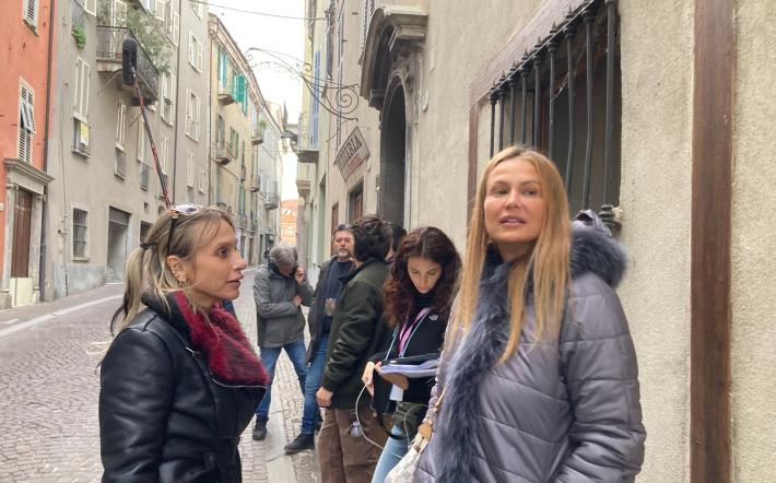 Mondovì sul set con Éva Henger