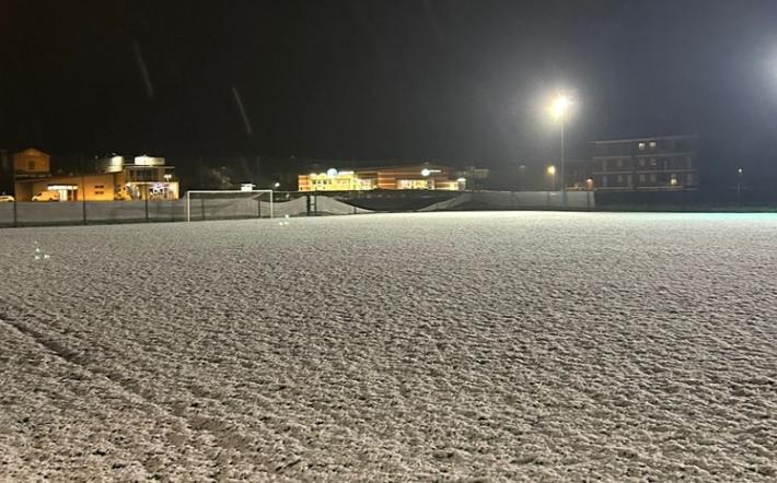 Trinità calcio neve