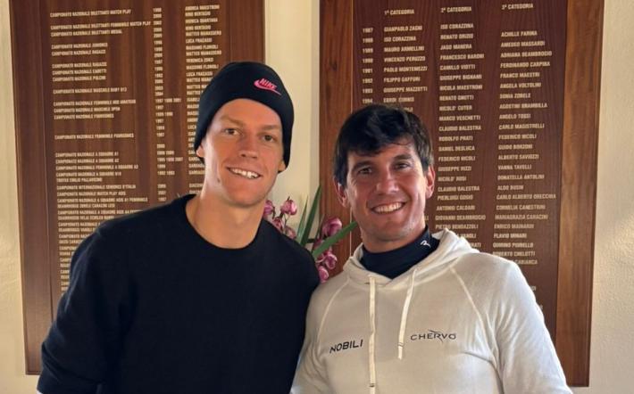 Piozzo: Sinner “ricarica le pile” giocando a golf con Matteo Manassero