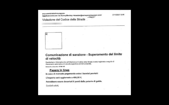«Superato il limite di velocità, pagare in linea, ma è una truffa». Accade a Mondovì: le raccomandazioni del Comando di Polizia Locale