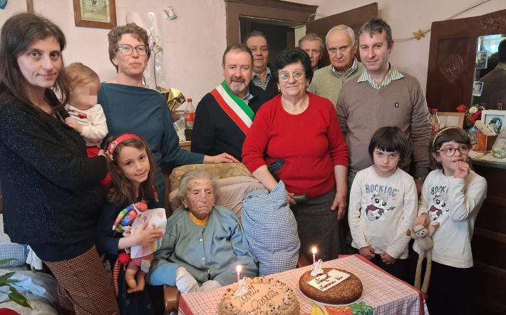 Clavesana ha festeggiato i 100 anni di Maria Occelli