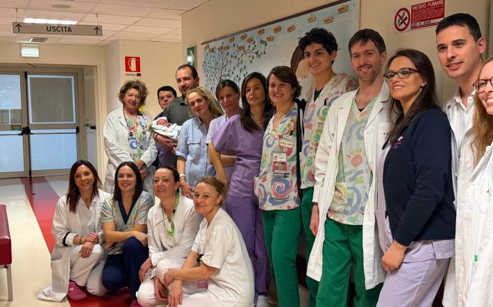 Il primo fiocco del nuovo anno a Mondov&igrave; &egrave; rosa