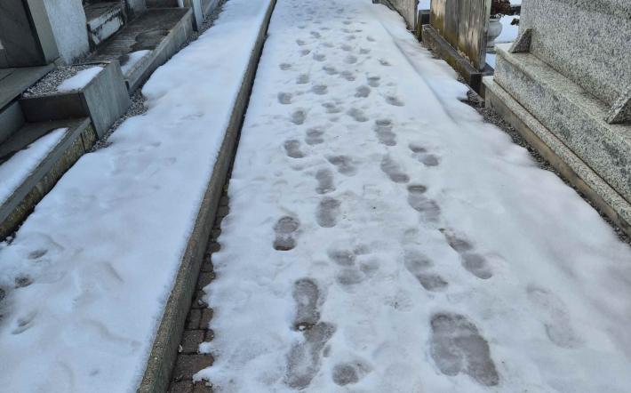 Neve e ghiaccio sui camminamenti dei cimiteri di Vicoforte, la minoranza interroga