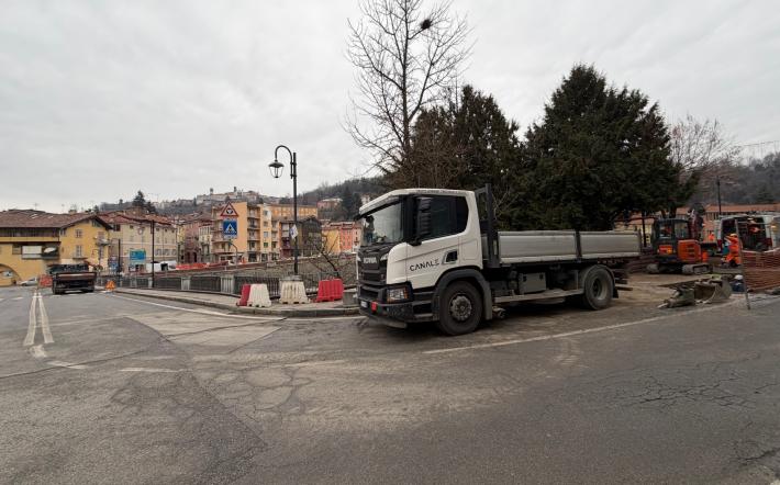 Mondov&igrave; Breo, lavori alla condotta del gas al ponte della Madonnina