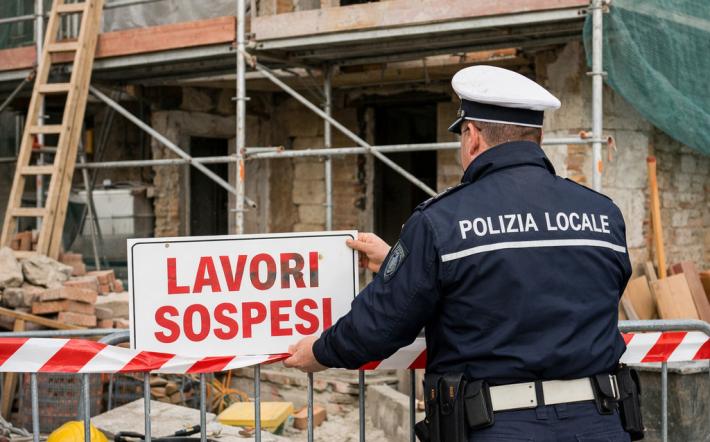 Clavesana, cantiere non autorizzato: il Comune blocca i lavori