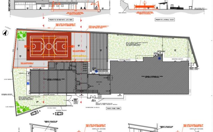 San Michele: un nuovo campo polifunzionale nel cortile delle scuole