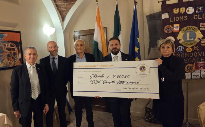 Mondov&igrave;:  una serata di valori e solidariet&agrave;: donati 7.000 euro al CSSM per &ldquo;Estate Ragazzi&rdquo;
