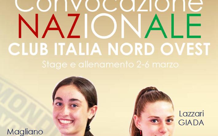 MonVi torna azzurra: Magliano e Lazzari convocate al Club Italia Nord-Ovest