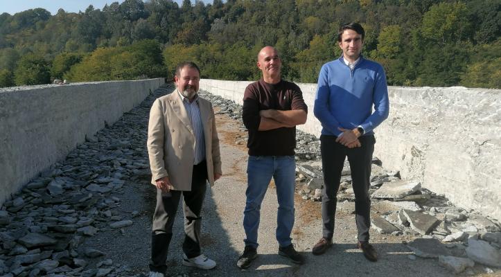FOTOGALLERY - Partiti i lavori di rinforzo strutturale da 4 milioni di euro del ponte Ghigliani a Clavesana