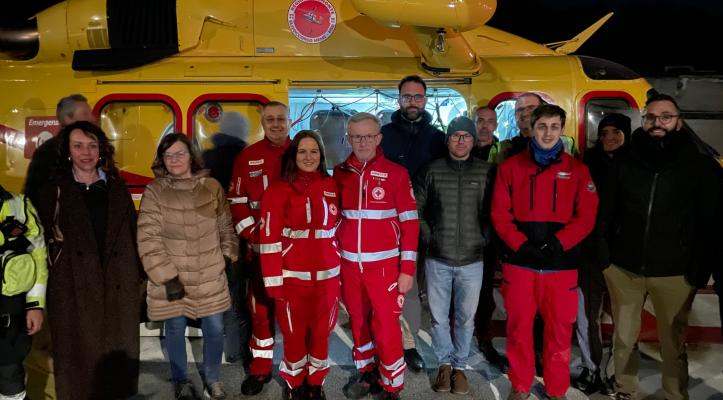 Test positivo: gli elicotteri potranno atterrare a Chiusa Pesio anche di notte 